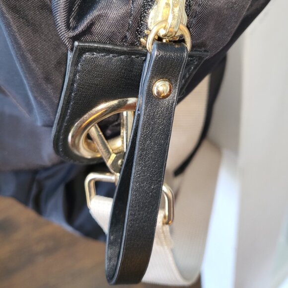 H&M Duffle Bag Overnight Weekender Neutral Preppy Athletic Geometric Normcore - Picture 3 of 16